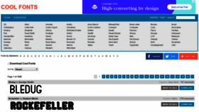 What Coolfont.org website looked like in 2019 (4 years ago)
