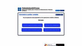What Calculadorasat.com website looked like in 2019 (4 years ago)