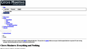 What Circvsmaximvs.com website looked like in 2019 (5 years ago)