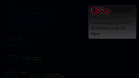 What Css3please.com website looked like in 2019 (4 years ago)