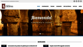 What Caceres.es website looked like in 2019 (4 years ago)