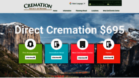 What Cremationsocietynevada.com website looked like in 2019 (4 years ago)