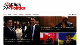 What Clickpolitica.com.br website looked like in 2019 (4 years ago)