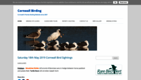 What Cornwall-birding.co.uk website looked like in 2019 (4 years ago)