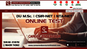 What Careerendeavouronlinetest.com website looked like in 2019 (4 years ago)