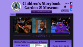 What Childrensstorybookgarden.org website looked like in 2019 (4 years ago)