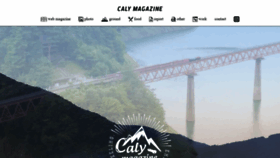 What Calymagazine.com website looked like in 2019 (5 years ago)