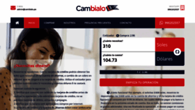 What Cambialo.pe website looked like in 2019 (4 years ago)