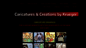 What Caricaturesandcreationsbykrueger.com website looked like in 2019 (4 years ago)