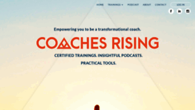 What Coachesrising.com website looked like in 2019 (5 years ago)