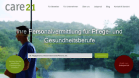 What Care21.ch website looked like in 2019 (4 years ago)