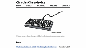 What Charukiewi.cz website looked like in 2019 (4 years ago)