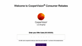 What Coopervisionpromotions.com website looked like in 2019 (4 years ago)