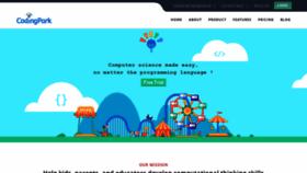 What Codingpark.io website looked like in 2019 (4 years ago)