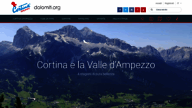 What Cortinadolomiti.eu website looked like in 2019 (4 years ago)