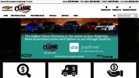 What Classicchevrolet.com website looked like in 2019 (4 years ago)