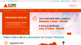 What Clinica-sante.ro website looked like in 2019 (4 years ago)