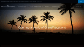 What Club.hiltongrandvacations.com website looked like in 2019 (4 years ago)