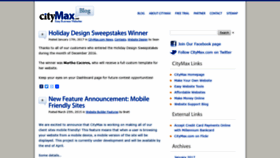 What Citymaxblog.com website looked like in 2019 (4 years ago)