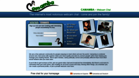 What Camamba.com website looked like in 2019 (4 years ago)