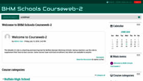 What Courseweb-2.bhmschools.org website looked like in 2019 (4 years ago)