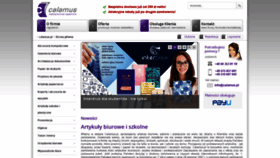 What Calamus.pl website looked like in 2019 (4 years ago)