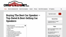 What Carspeakersnet.com website looked like in 2019 (4 years ago)