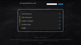 What Cliniquemedecine.com website looked like in 2019 (4 years ago)