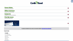 What Conlintravelhub.com website looked like in 2019 (4 years ago)