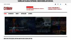 What Citarny.cz website looked like in 2019 (6 years ago)