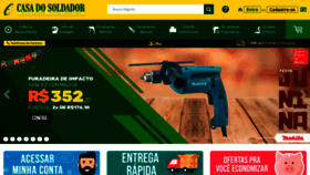 What Casadosoldador.com.br website looked like in 2019 (4 years ago)
