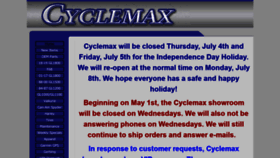 What Cyclemax.com website looked like in 2019 (4 years ago)