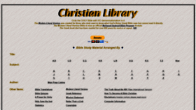 What Christianlibrary.org website looked like in 2019 (4 years ago)