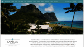What Capellalodge.com.au website looked like in 2019 (4 years ago)