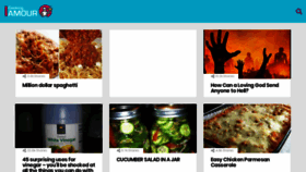 What Cookingamour.com website looked like in 2019 (4 years ago)