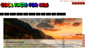 What Coolfactsforkids.com website looked like in 2019 (4 years ago)