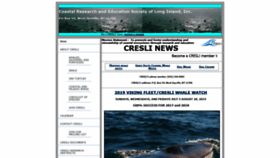 What Cresli.org website looked like in 2019 (4 years ago)