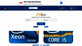 What Cpuboss.com website looked like in 2019 (4 years ago)