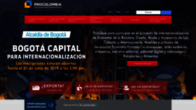 What Colombiatrade.com.co website looked like in 2019 (4 years ago)
