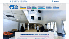 What Chu-bordeaux.fr website looked like in 2019 (4 years ago)