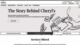 What Cherylscosmeceuticals.com website looked like in 2019 (4 years ago)