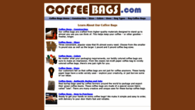 What Coffeebags.com website looked like in 2019 (4 years ago)