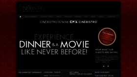 What Cinebistro.com website looked like in 2019 (4 years ago)