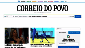 What Correiodopovo.com.br website looked like in 2019 (4 years ago)