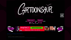 What Cartoonsaur.com website looked like in 2019 (4 years ago)