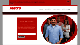 What Careers.metro.ca website looked like in 2019 (4 years ago)