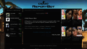 What Csgoreportbot.net website looked like in 2019 (4 years ago)