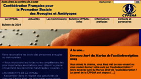 What Cfpsaa.fr website looked like in 2019 (4 years ago)