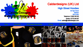 What Calderdesigns.com website looked like in 2019 (4 years ago)