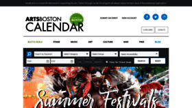 What Calendar.artsboston.org website looked like in 2019 (4 years ago)
